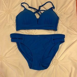 Blue bikini